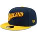 Golden State Warriors New Era City Edition 2.0 9FIFTY Snapback Hat - Navy/Gold - OSFA