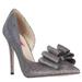 Womens Betsey Johnson Prince Dorsay Bow Toe Pumps - Pewter