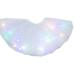 Sunisery Kids Skirt Sequins High Waist Bubble Skirt with LED Light Mini Dress for Girls, White/Dark Purple/Light Purple