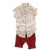 Zupora Summer Baby Boys Clothes Set Toddler Casual Button Down Short Sleeve T-shirt Top+Shorts Outfit Sets