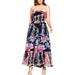 City Chic Womens Plus Smocked Strapless Maxi Dress