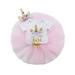 Bebiullo 3PCS Unicorn Outfit Newborn Baby Girls 1st Birthday Romper + Tutu Skirt Dress + Headband Clothing Set