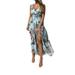 Summer Women Boho Floral V-neck Maxi Dress Beach Holiday Party Casual Sundress