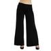 24seven Comfort Apparel Womens Comfortable Solid Color Maternity Palazzo Pants, M011508 MADE IN THE USA