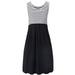 PatPat Women Maternity Sassy Striped Sleeveless Nursing Dress