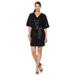 NATORI Size M Party Evening Birthday Glamour Sequin Dress BLACK