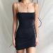 Women's Sexy Bodycon Spaghetti Strap Dresses Ruched Mini Club Dress Solid Color Dress Slim Fit Mini Dress Sleeveless Dress