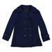 Girl's Fleece Double Breasted Button Polyester Solid Winter Pea Coat Jacket