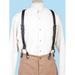 Mens Wah Maker Leather Suspender - Brown, One Size