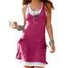 Sleep Dress For Women Sleeveless Pocket Tank Dresses Round Neck Long Tunic Top Sleepwear Lounge Homewear