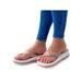 Woobling Women Rhinestone Slip On Slippers Beach Sandals Flip Flops Platform Casual Shoes