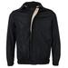 Men's Microfiber Golf Sport Water Resistant Zip Up Windbreaker Jacket BENNY (Black / Khaki,S)