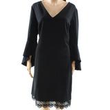 Lauren by Ralph Lauren Womens Lace Hem Sheath Dress