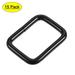 Uxcell Metal Rectangle Buckles 25x20mm Inside Dimension for Bags Belts DIY Accessories Light Black, 15pcs