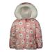 Child of Mine by Carter's Baby Toddler Girl Floral Faux Fur Hooded Winter Jacket Coat