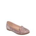 Larissa79k by Forever Link, Childrens Rhinestone Ballet Loafer - Girl Kids Glitter Crystal Flats