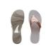 Woobling Women Flip Flops Slipper Solid Color Open Toe Backless Casual Shoe Breathable