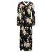 G.I.L.I. got it love it Dress Sz XS Jetsetter Long-Sleeve Maxi Black A350340