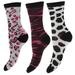 Ladies/Womens Cotton Rich Animal Print Socks (Pack Of 3)