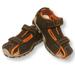 Boys Sandals Toddler and Little Kids Closed Toe Shoes, Black Red and Brown Orange, Size 9-13