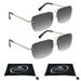 proSPORT Sunglass Reader Aviator Tinted Reading Men Women 2 Pairs NOT Bifocal