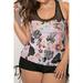 Junior Round Neck Printed Style Fashionable Swimwear