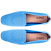 Sky Blue Women Loafers - Pointed Flats for Women - Flat Shoes for Women - Loafers Shoes Knitted Washable Zapatos de Mujer Comfort - Casual Womens Shoes - Teacher Shoes ( Sky Blue Size 5.5)