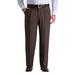 Big & Tall Haggar Premium Comfort Expandable-Waist Classic-Fit Stretch Pleated Dress Pants Dark Chocolate