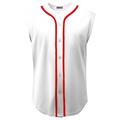 Ma Croix Mens Casual Sleeveless Baseball Jersey Team Vest