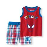 Spider-Man Baby Boy Tank Top & Shorts, 2pc Outfit Set