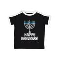 Inktastic Happy Hanukkah Menorah Toddler Short Sleeve T-Shirt Unisex