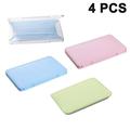 4PCS Portable Mask Case, Plastic Storage Case for Mask and Face Cover, Durable Face Mask Organizer Storage Box, Reusable Mask Container Holder Keeper Bag