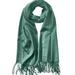 MBJ WSK2091 MBJ Shawls and Wraps Elegant Cashmere Scarfs for Women Stylish Warm Blanket Solid Winter Scarves ONESIZE SAGE