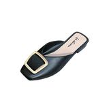 LUXUR Womens Summer Sandals Pumps Ladies Casual Flat Slip On Mule Slippers Shoes Size