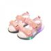 ZP-Boys and Girls LED Lights Hollow Out Breathable Non-slip Sandals Beach Shoes Casual Shoes