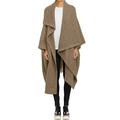 ZANZEA Women Ladies Waterfall Long Coat Jackets Cardigan Cape Outwear