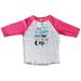 Girls Or Boys Snow Raglan â€œ Its Snow Much Fun To Be Oneâ€� 1st Birthday Toddler & Youth Baseball Tee Toddler 2T, Pink