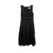 Badgley Mischka Bow-Accented Sheath Dress, Black, 12
