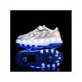 UKAP Boys Girls Luminous Sneaker LED Double Wheels Casual Shoes Children Kids Outdoor Gift Sport Shoes