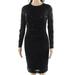 Lauren Ralph Lauren NEW Black Womens Size 0 Sequined-Lace Sheath Dress