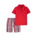 Child of Mine by Carter's Baby Boy & Toddler Boy Short-Sleeve Polo Shirt and Printed Short Outfit Set, 2-Piece (12M-5T)