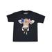 Inktastic 4th of July Patriotic Cow in Shades Tween Short Sleeve T-Shirt Unisex Black M