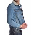 RING OF FIRE Young Mens Premium Denim Trucker Sherpa Jackets Size Up To 3XL