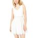 City Studio Womens Juniors Circle Lace Fit & Flare Mini Dress