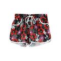 Vintage Floral Beach Swim Shorts for Women Ladies Briefs Tankini Bottoms Bikini Pants Trunks Swimwear Swimsuit Beachwear Ladies Casual Comfy Bathing Suit Casual Swimming Fitness Gym Shorts