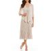 Women Lace Dress Two Pieces Chiffon Cardigan Party Dress