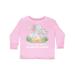 Inktastic I'll Never Forget That My Big Brother Loves Me Cute Elephant Toddler Long Sleeve T-Shirt Unisex Pink 4T