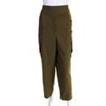 Nicholas Womens High Waist Cropped Twill Cargo Pants Olive Size 2