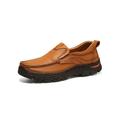 Daeful Mens Genuine Leather Oxford Shoes Slip on Casual Formal Office Shoes