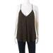 Pre-ownedPolo Ralph Lauren Womens Spaghetti Strap V Neck Beaded Cami Brown Size Small